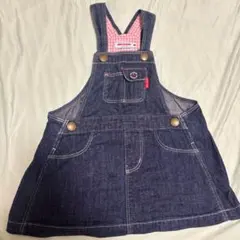 ミキハウス　Mサイズ　ジャンパースカート　サロペット　デニム　女の子