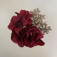 成人式前撮り ワイン赤金 髪飾りヘッドドレスヘッドパーツ ウェディング 卒業式袴