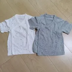 ベビー肌着 2枚セット 短肌着