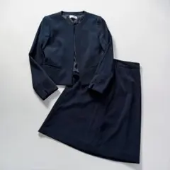 PLST セットアップ　ノーカラージャケット　スカート　セレモニー　S XS