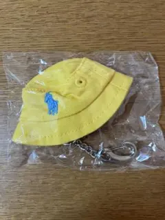 新品未使用ポロラルフローレン　バケットハット型キーホルダー イエロー　ガチャ