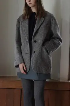 CLANE 美品 MIX SHAGGY OVER TAILORED JACKET