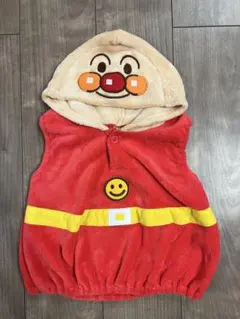 アンパンマン フリース 90 なりきり フード付き ベスト