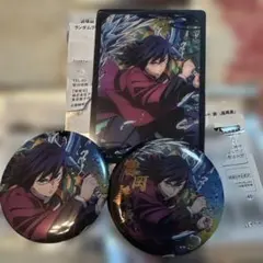 鬼滅の刃 冨岡義勇 AnimeJapan アニプレックス 缶バッジ クリアカード
