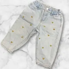 【DISNEYコラボ】baby gap デニムパンツ 90cm ゴールドポイント