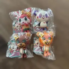 GRAND GROUND キャラクターキーホルダー4個 パンダ、ウサギ、クマ