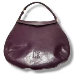 HIROFU ヒロフ ワンショルダーバッグ フラップ オールレザー パープルのサムネイル
