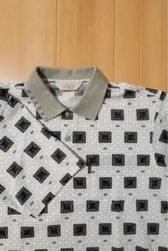 アダバット 幾何学模様 半袖ポロシャツ