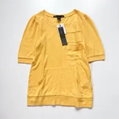 タグ付き✨マークバイジェイコブ サマーニット コットン100 イエローのサムネイル