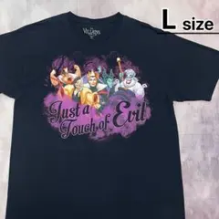 Disney　Tシャツ　L　ブラック　ヴィランズ　VILLAINS　USA古着