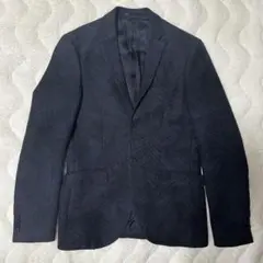 H&M スリムフィット テーラードジャケット 紺 EUR 46