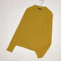 Lespoir リブニット　М　マスタード色　ニット　長袖