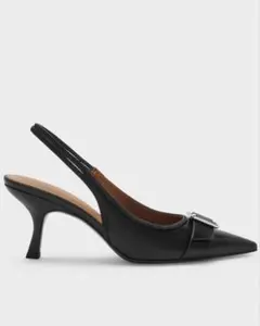 【箱付き】CHARLES & KEITH パンプス ヒール ブラックのサムネイル