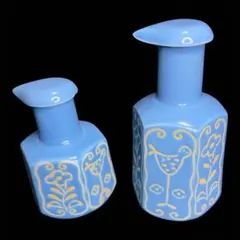 有田焼　エスニック柄　調味料差し 2個セット　ブルー