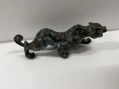 天然石【津軽錦石】の【黒豹 クロヒョウ】の置物です。 - メルカリ