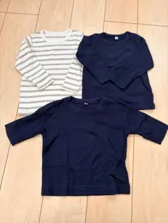 無印良品　薄手ロンT 3枚セット　90cm