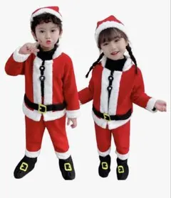 [mewin] サンタクロース サンタ コスプレ 子供用クリスマス 4点セット