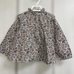 美品✨ミナペルホネン millefiori デザインブラウス シェルボタン 