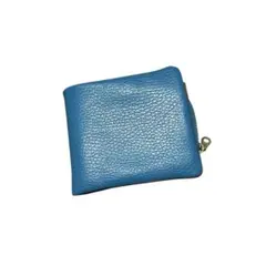 イタリアンレザー 水色 二つ折り財布 C COMPANY LIMITED