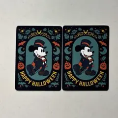 ディズニーストア　じゃんけんカード　ハロウィン ミッキー　2枚セット