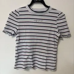mezzo piano junior 150センチ　ストライプ リブTシャツ