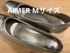 AIMER シルバーパンプス　M(24)cm ヒール4.5cm 定価16500円のサムネイル