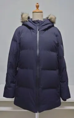 未使用級✨ユニクロ シームレスダウンパーカー ネイビー XL
