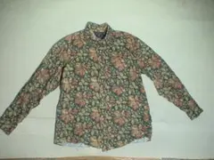 106539 CHAPSラルフローレン　長袖総柄シャツ　緑・茶色ほか　Lのサムネイル