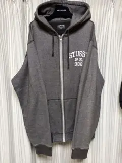 00s STUSSY P.E. 980 ジップアップパーカー グレーのサムネイル