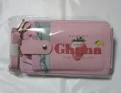 ガーナ Ghana チャーム付きスマホショルダーポーチ ピンク