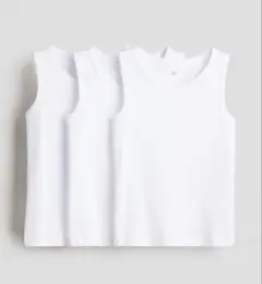 【新品未使用タグ付き】コットンタンクトップ3枚セット　サイズ90