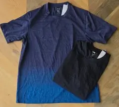 UNIQLO　ドライEX 　クルーネックT（半袖）Blue　Lサイズ 4枚セット