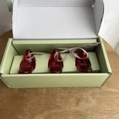 イッタラ ガラスバード 3個セット レッド　オーナメント　scope