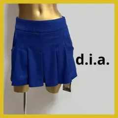 【5847】d.i.a スカート風 ショートパンツ M ブルーのサムネイル