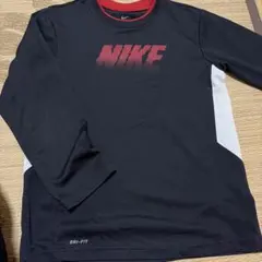 Nike DRI-FIT 長袖カットソー ブラック/レッド