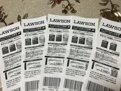 LAWSON たばこ引換券5枚　24時間以内発送