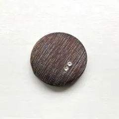 畳へり　くるみボタン　ヘアゴム　ブローチ　ブラウン　きらきら　母の日　930