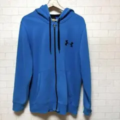 Under Armour 青色 ジップアップパーカー ✨️ブルー Ｌ