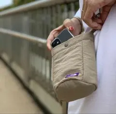 美品　ザノースフェイスパープルレーベル　ラウンジショルダーポーチ　バッグ
