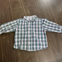 【美品】babyGAP 長袖 チェック シャツ