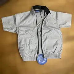 空調服 No.268981半袖ブルゾン シルバー ファン取付穴ありのサムネイル