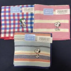 スヌーピー ガーゼハンカチ 3枚セット