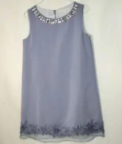 MERCURYDUO 薄紫 ノースリーブワンピース フリーサイズ ビジュー付き