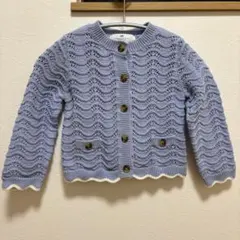 美品　H&M 透かし編み カーディガン 100 105
