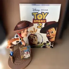 トイ・ストーリー ウッディ フィギュア&バッジ&ポスター　セット売り