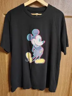 UNIQLO UT Disney ミッキーマウス Tシャツ ブラック XL