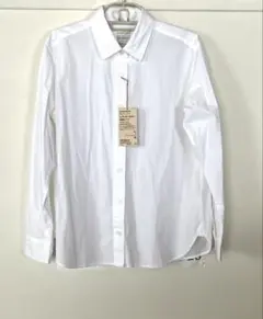 新品タグ付無印オーガニックコットンレギュラーカラーシャツ