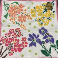 FEILER 花柄タオルハンカチ２枚