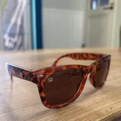 iFo べっ甲柄 折りたたみ式サングラス ブラウンレンズ