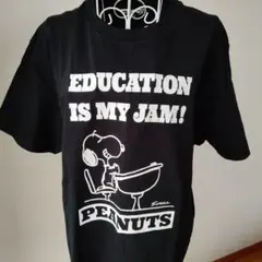 美品スヌーピー EDUCATION IS MY JAM! TシャツユニクロL
